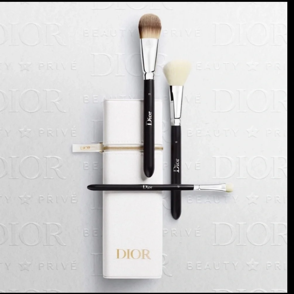 Dior Black and White Makeup Brush Trio